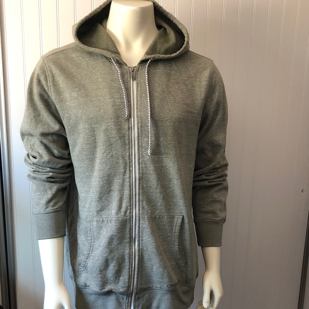 O'Neill Men's Zip Up Green Sweater